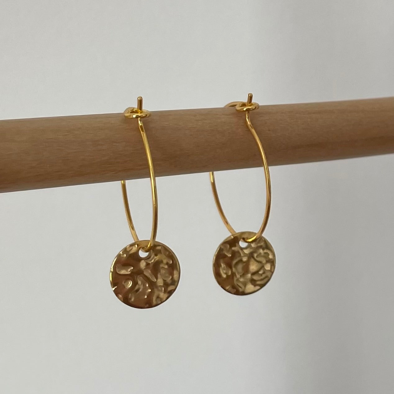 Cercles martelés or