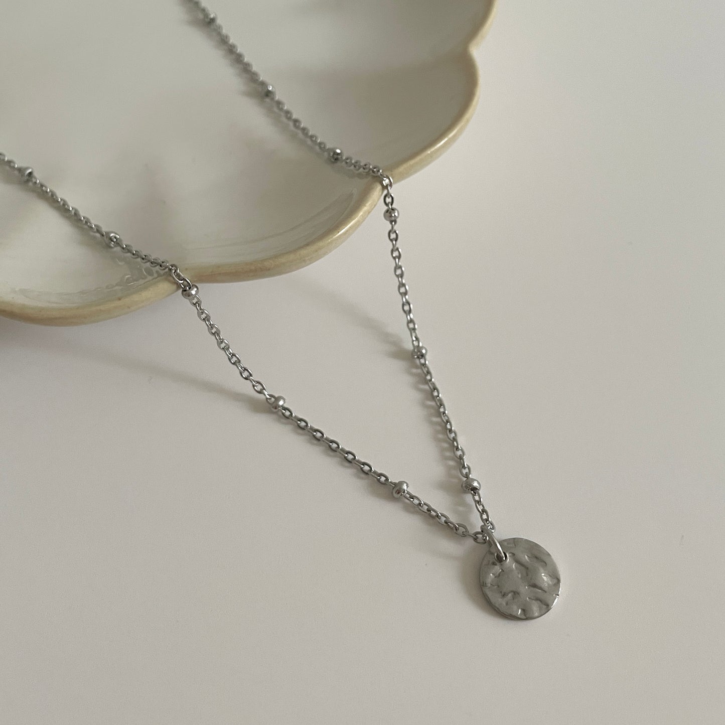 Cercle martelé argent